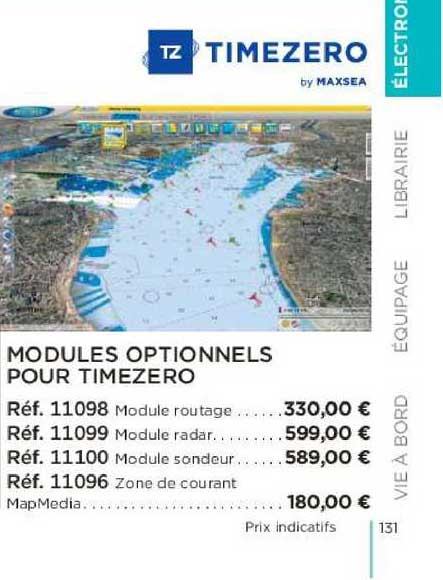 modules optionnels pour timezero
