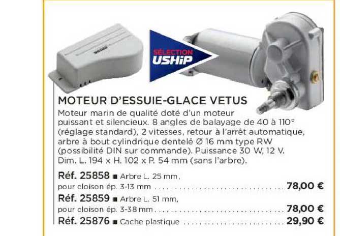 moteur d'essuie-glace vetus