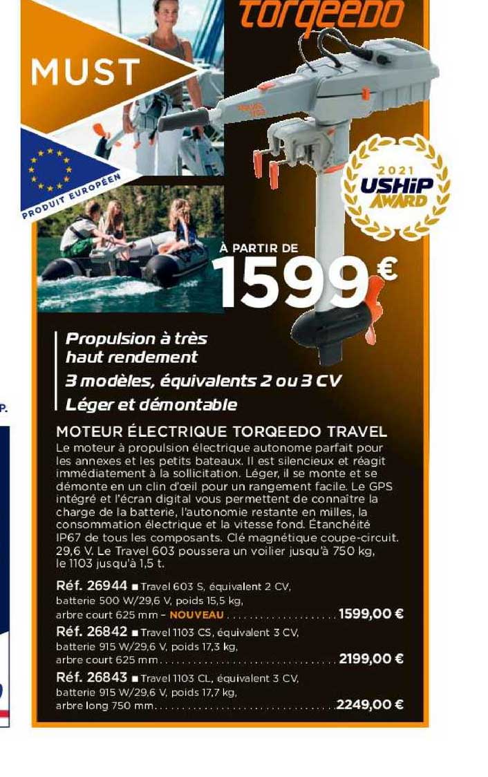 moteur électrique torqeedo travel