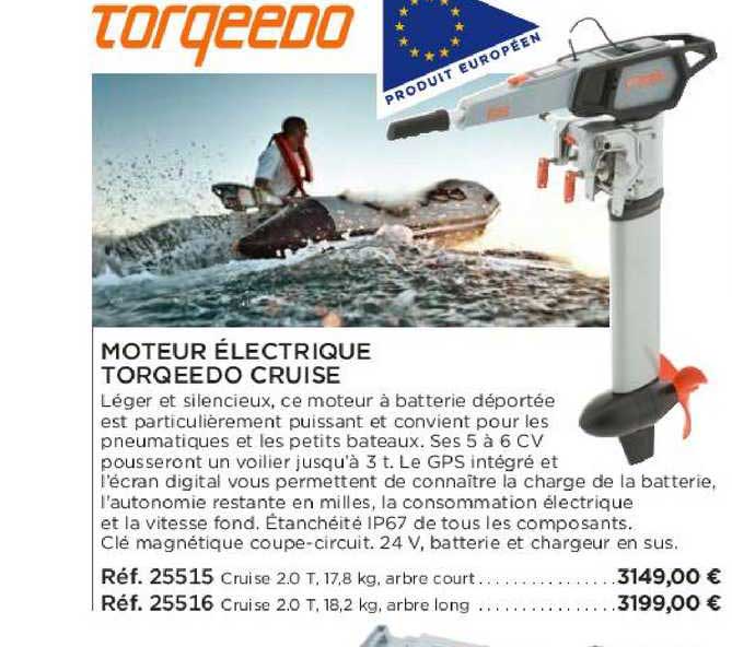 Moteur électrique Torqueedo Cruise