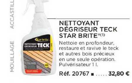 nettoyant dégriseur teck star brite