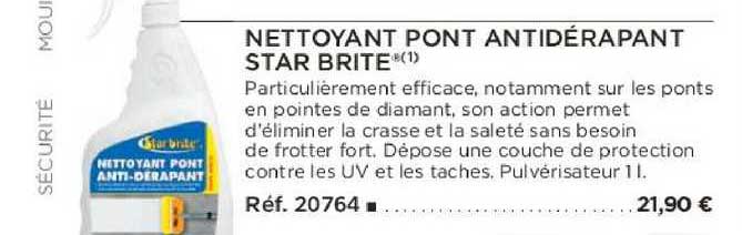 nettoyant pont antidérapant star brite