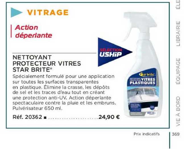 nettoyant protecteur vitres star brite