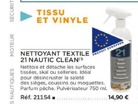 nettoyant textile 21 nautic clean