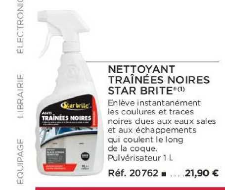 nettoyant traînées noires star brite