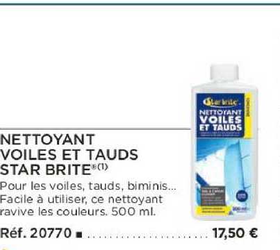 nettoyant voiles et tauds star brite