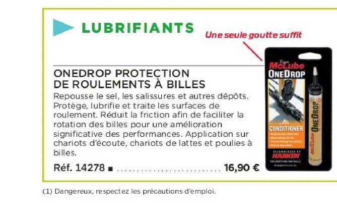 onedrop protection de roulements à billes