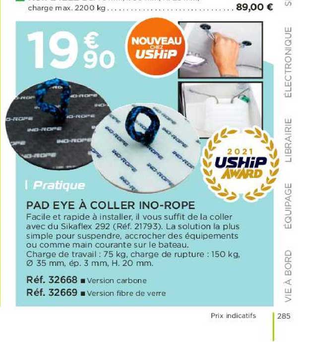 pad eye à coller ino-rope