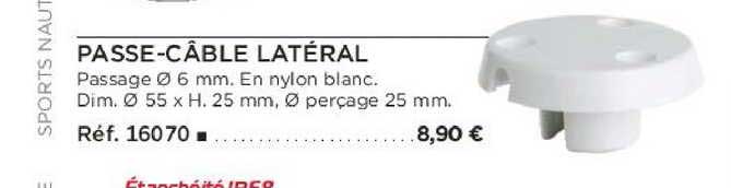 passe-câble latéral