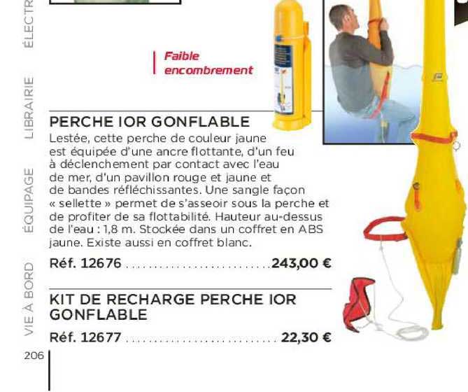 perche ior gonflable kit de recharge perche ior gonflable