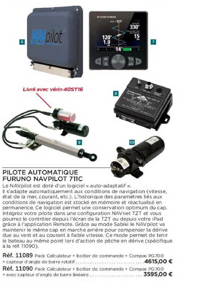 pilote automatique furuno navpilot 711c