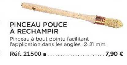 pinceau pouce à rechampir