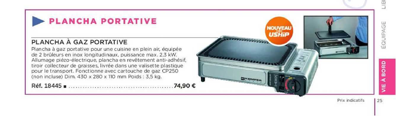 Plancha à Gaz Portative