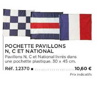 pochette pavillons n, c et national