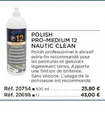 polish pro-medium 12 nautic clean