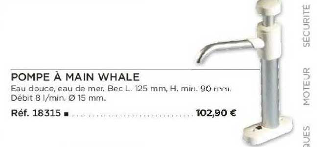 pompe à main whale