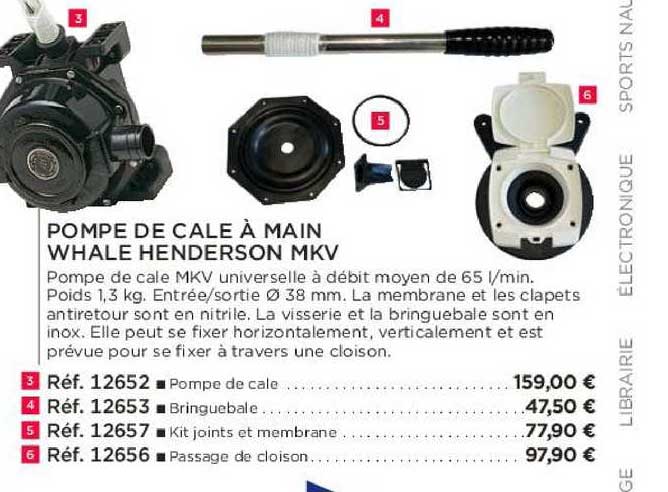 pompe de cale à main whale henderson mkv