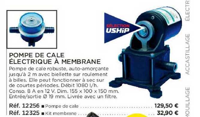 pompe de cale électrique à membrane
