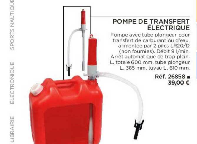 pompe de transfert électrique