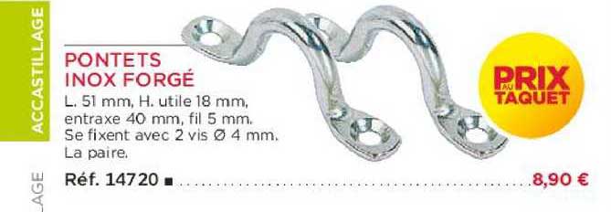 pontets inox forgé