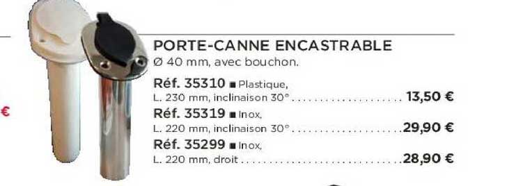 porte-canne encastrable