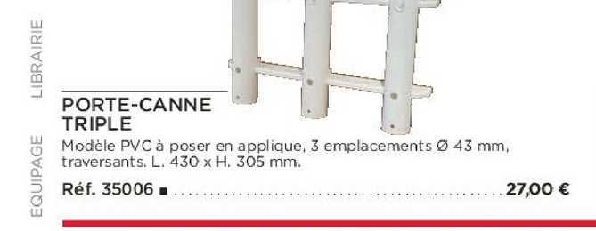 porte-canne triple