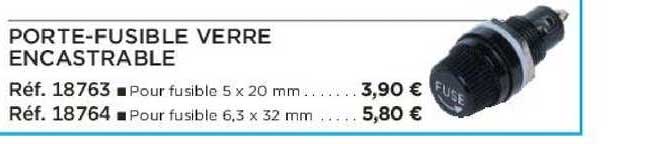 porte-fusible verre encastrable
