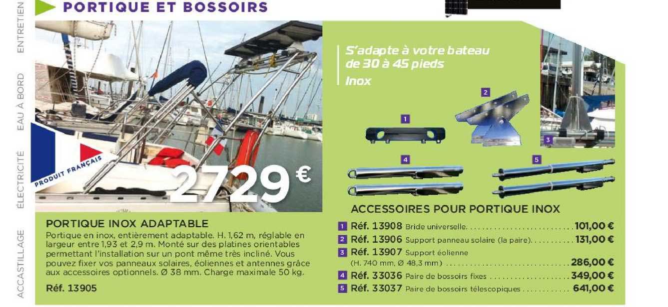 portique inox adaptable accessoires pour portique inox