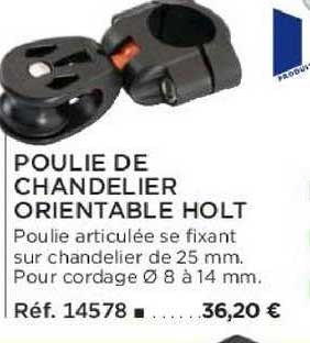 poulie de chandelier orientable holt