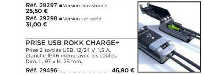 prise usb rokk charge+