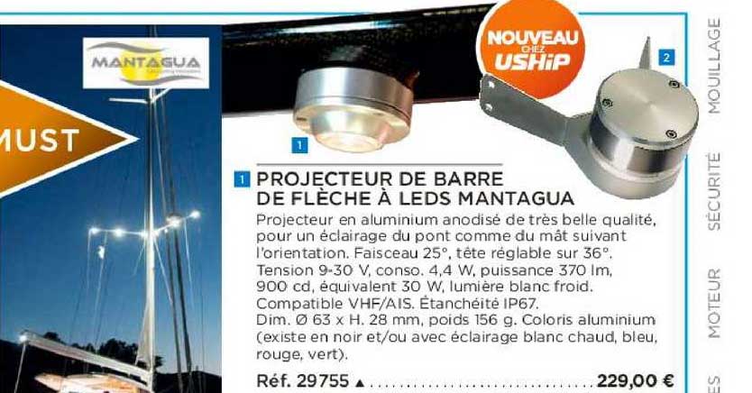 projecteur de barre de flèche à leds mantagua