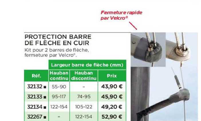 protection barre de flèche en cuir