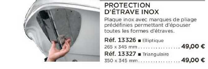 protection d'étrave inox