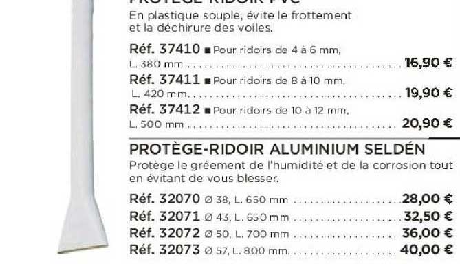 protège-ridoir aluminium seldén
