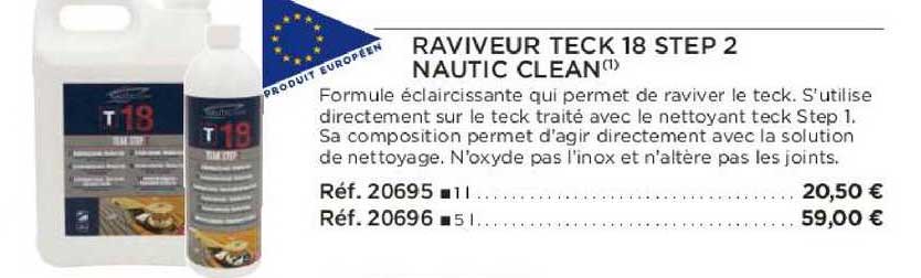 raviveur teck 18 step 2 nautic clean