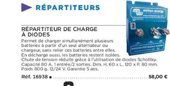 répartiteur de charge à diodes