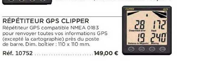 répétiteur gps clipper