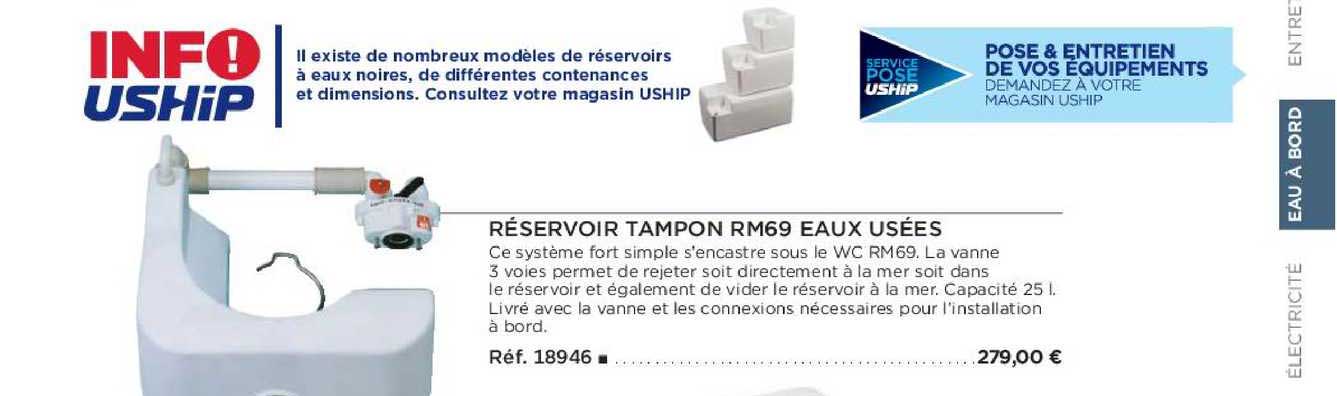 réservoir tampon rm69 eaux usées