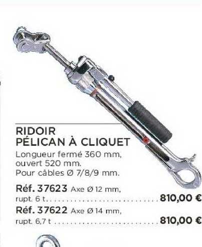 ridoir pélican à cliquet