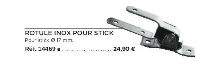 rotule inox pour stick