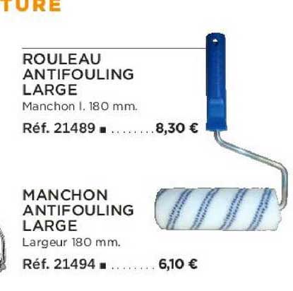 rouleau antifouling large manchon antifouling large