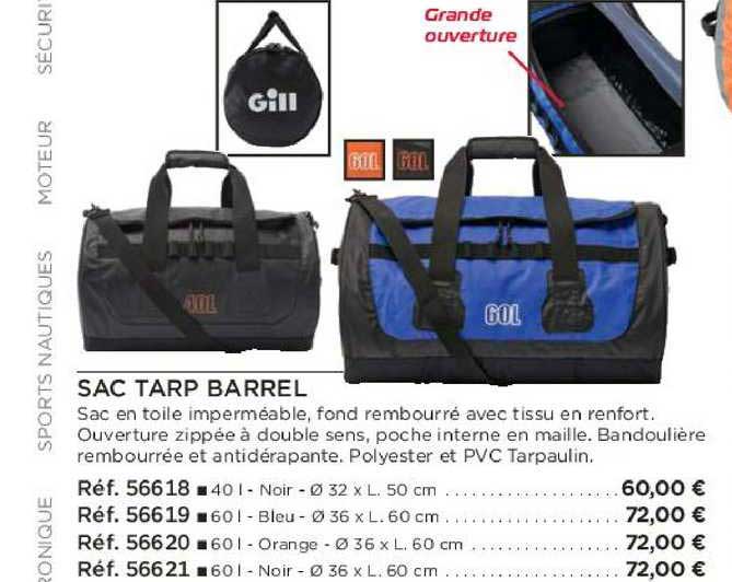 sac tarp barrel
