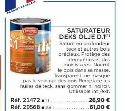 saturateur deks olje d.1