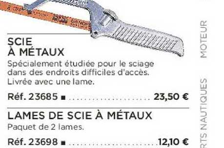 scie à métaux lames de scie à métaux