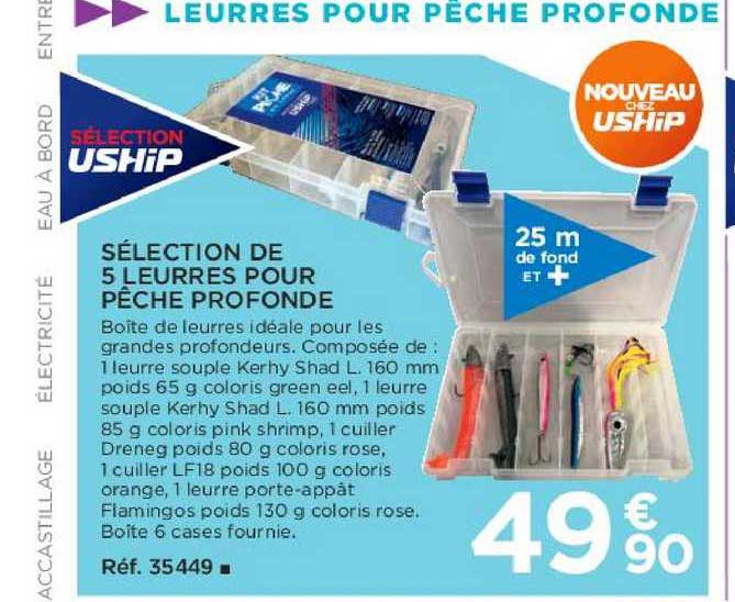 sélection de 5 leurres pour pêche profonde
