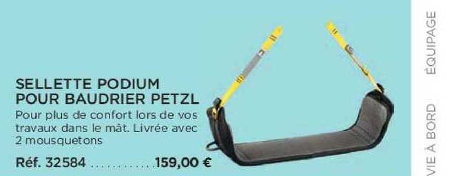 sellette podium pour baudrier petzl