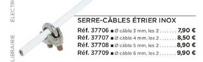 serre-câbles étrier inox