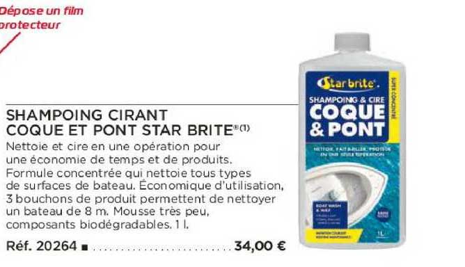shampoing cirant coque et pont star brite