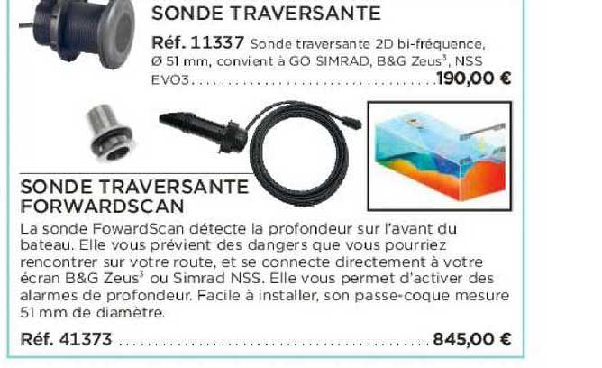 sonde traversante forwardscan