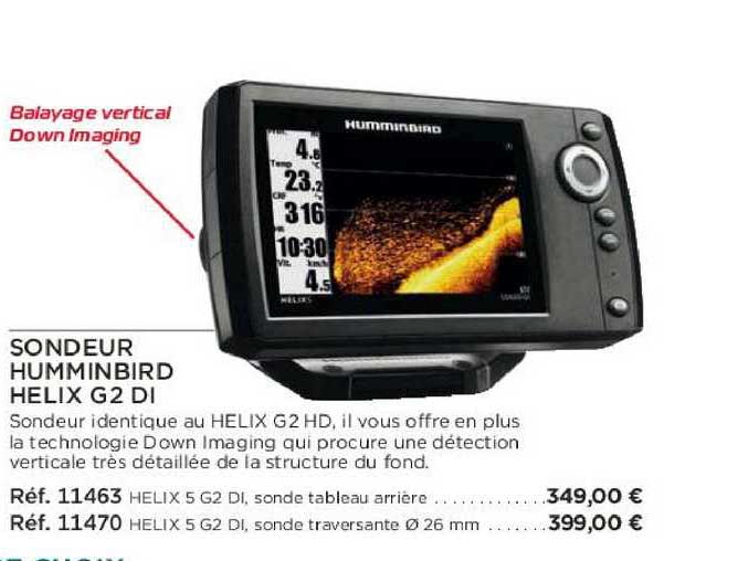 sondeur humminbird helix g2 di